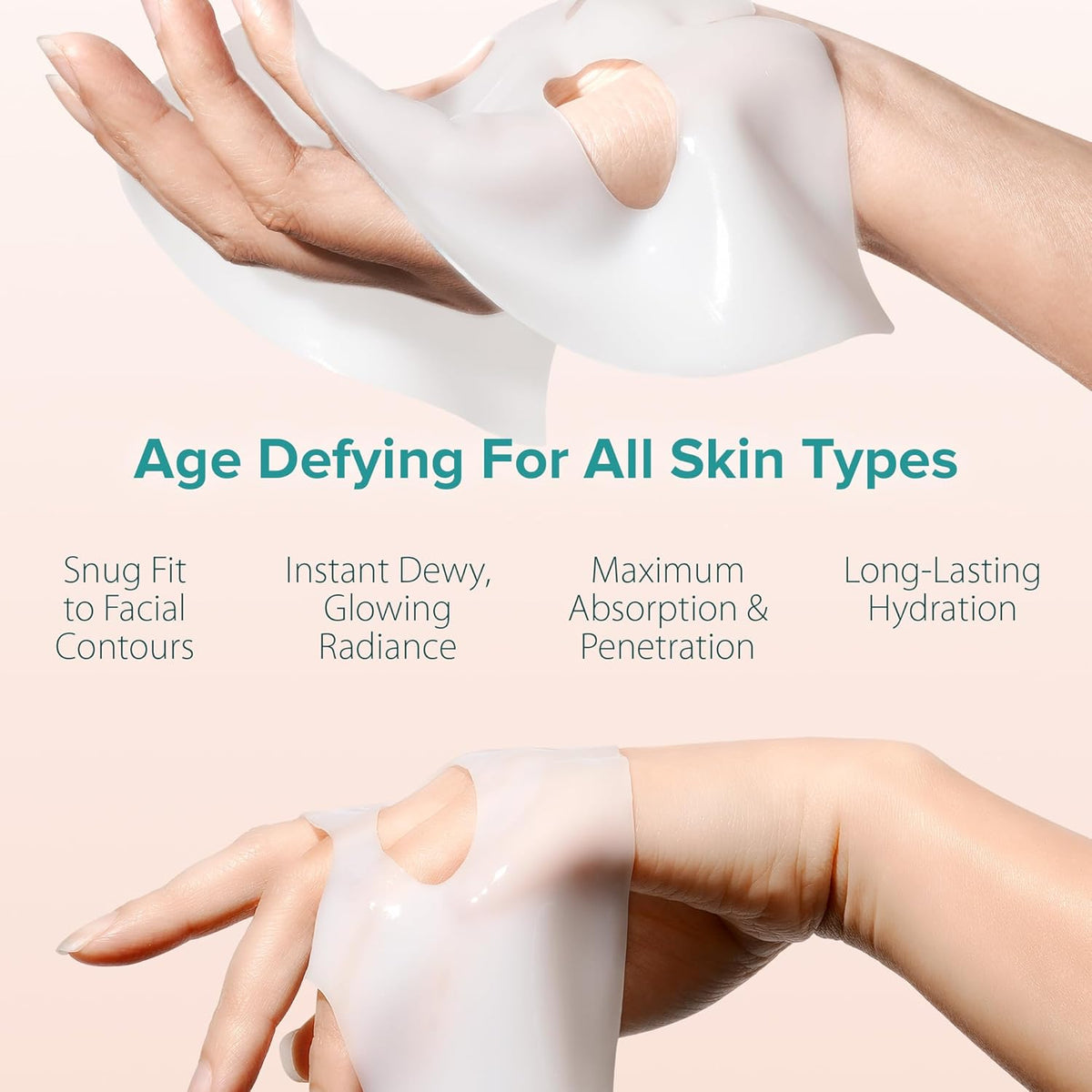 Collagen Bio Face Mask 4 Pack – Hydrating Korean Sheet Masks for Glowing