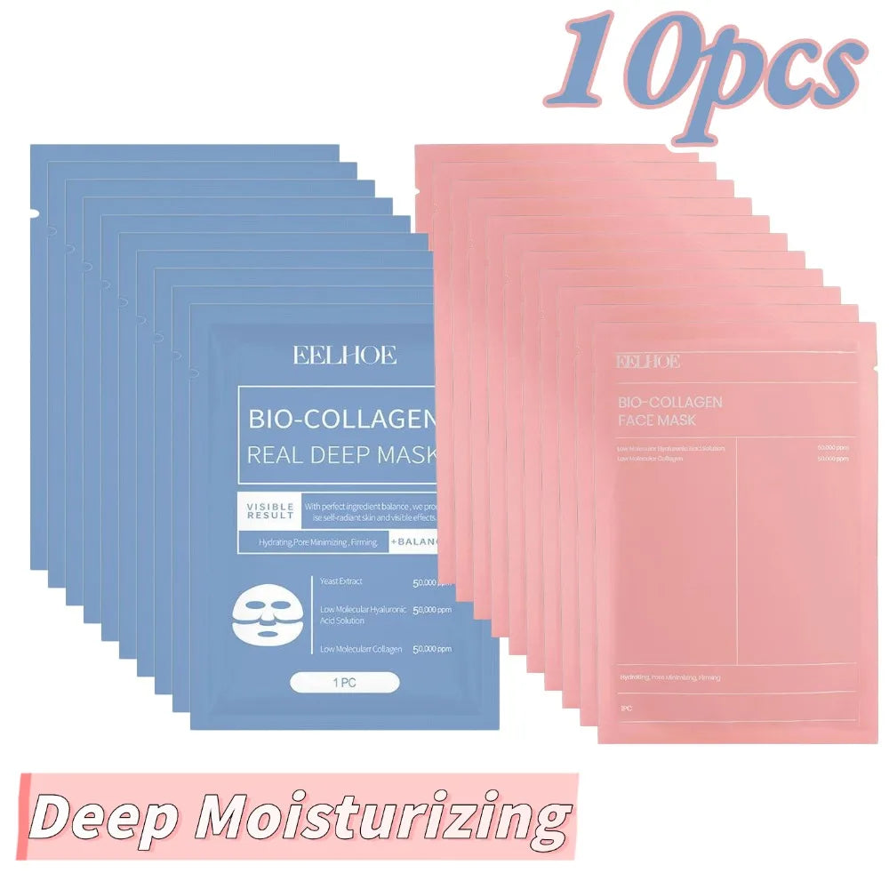 Real Deep Bio Collagen Mask Deep Moisturizing Hydrating Overnight Face Mask Refreshing Brightening firming Skin Care mask - AliExpress 66